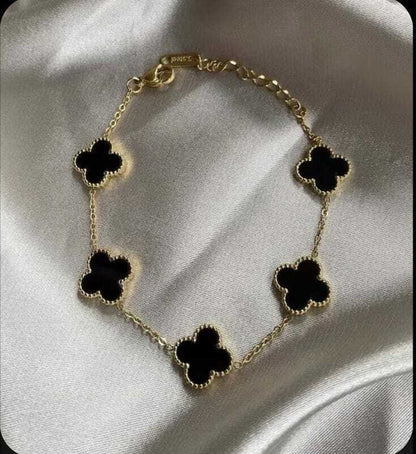 Amuleto Dúo Trébol  (Collar y Pulsera)